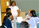 Tony Collatos, UCLA researcher and seminar college advisor, holds a breakout session.