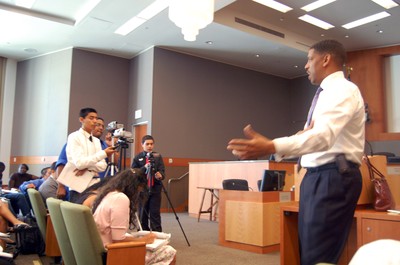 With Mayor Kevin Johnson