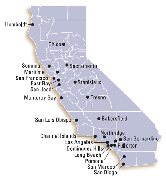 CSU state map