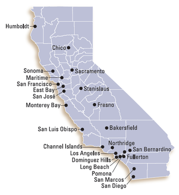 CSU state map