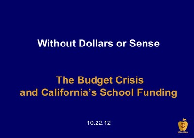Without Dollars and Sense Title Slide Without Dollars and Sense Title Slide