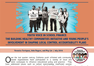 Youth Voice in School Finance