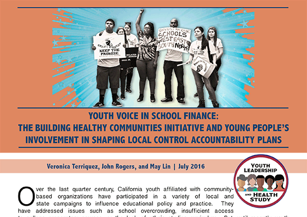Youth Voice in School Finance Cover