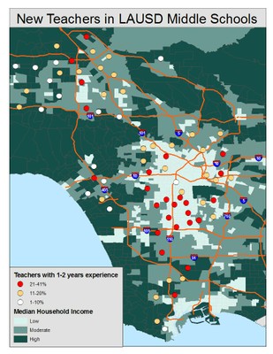 New Teachers in LAUSD Middle Schools