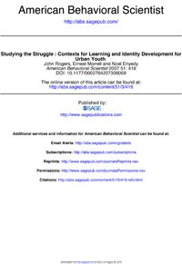 Studying the Struggle Studying the Struggle