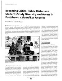 Becoming Critical Historians Becoming Critical Historians