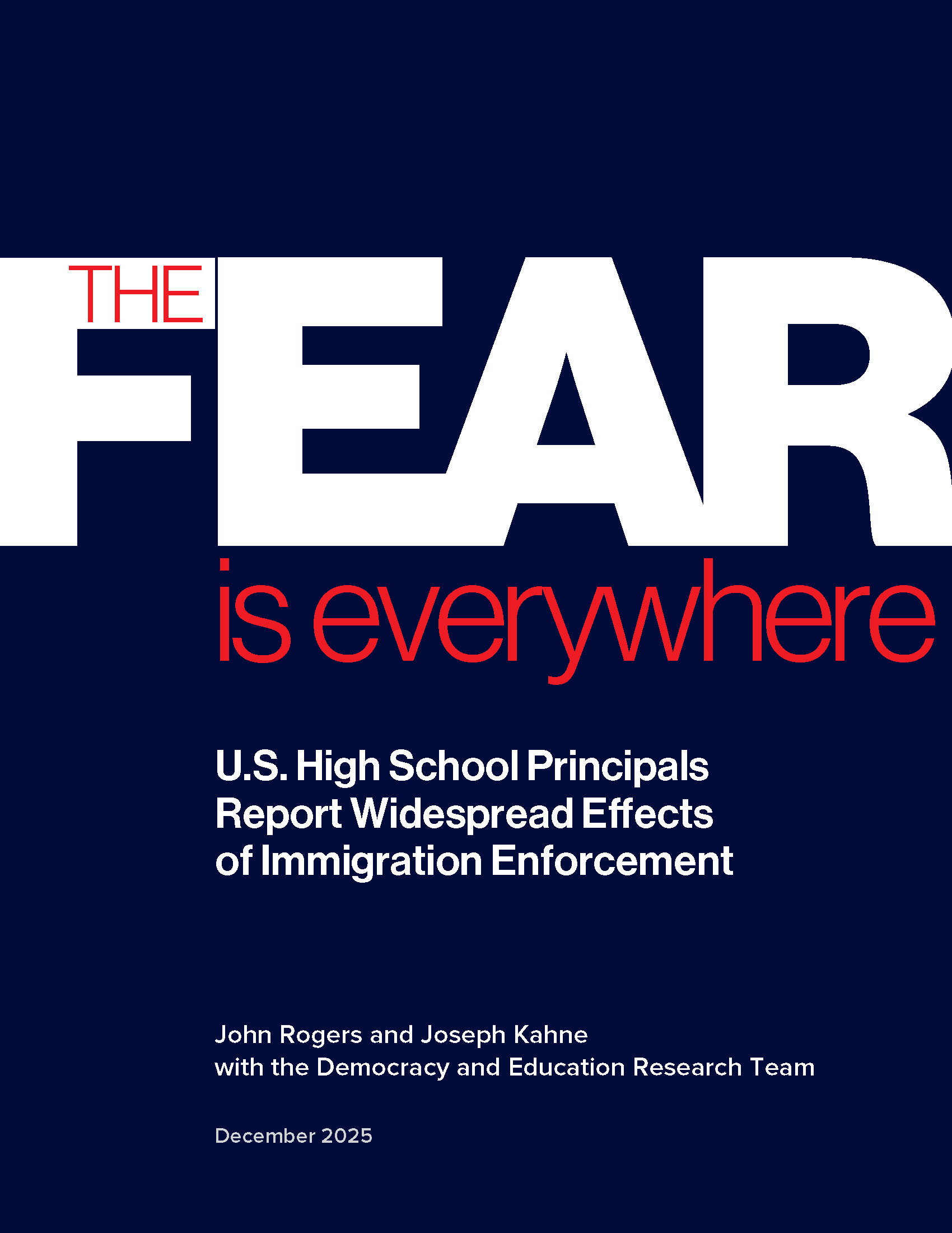 Cover of Fear is Everywhere report